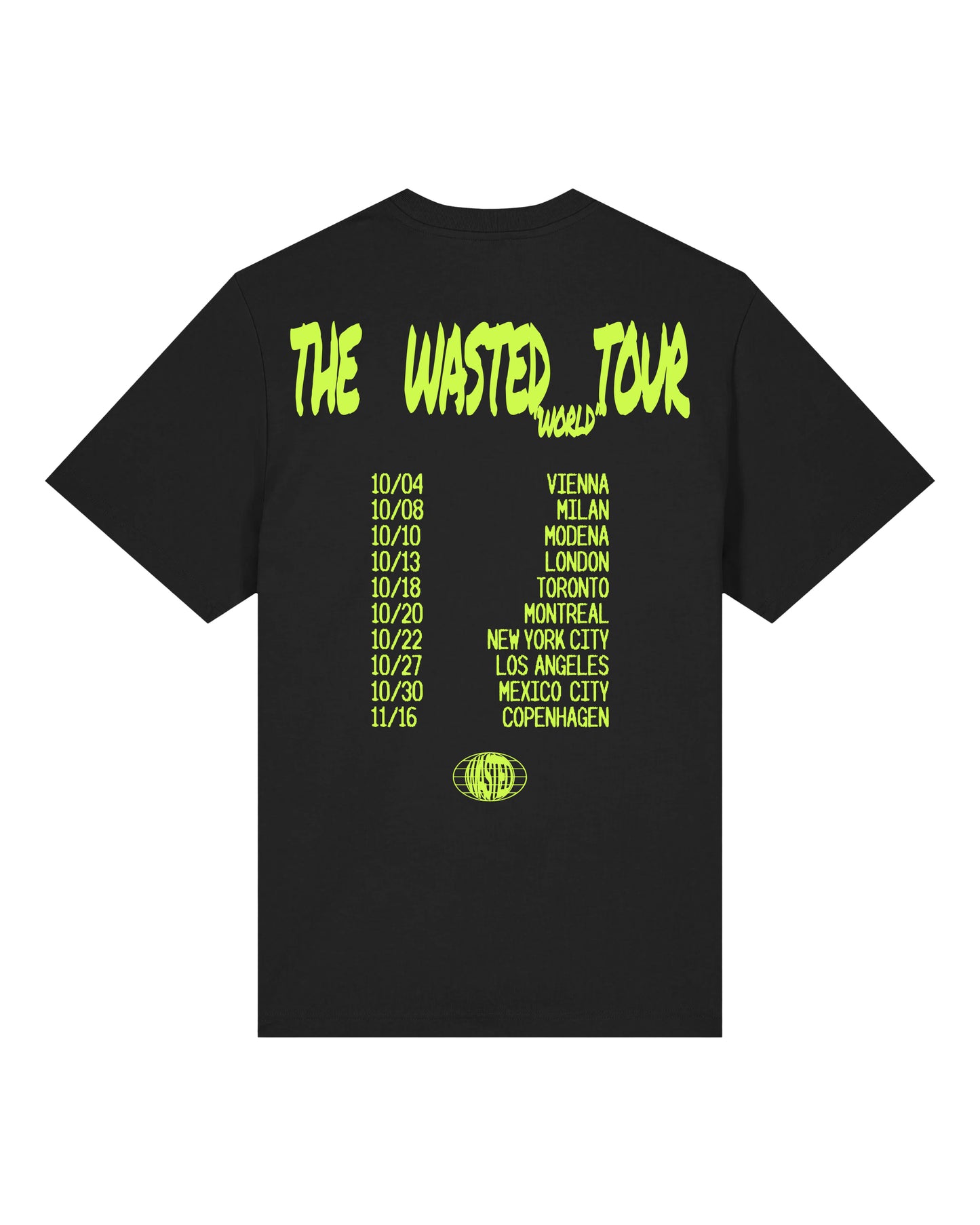 The Wasted "World" Tour T-Shirt (PRE ORDER)